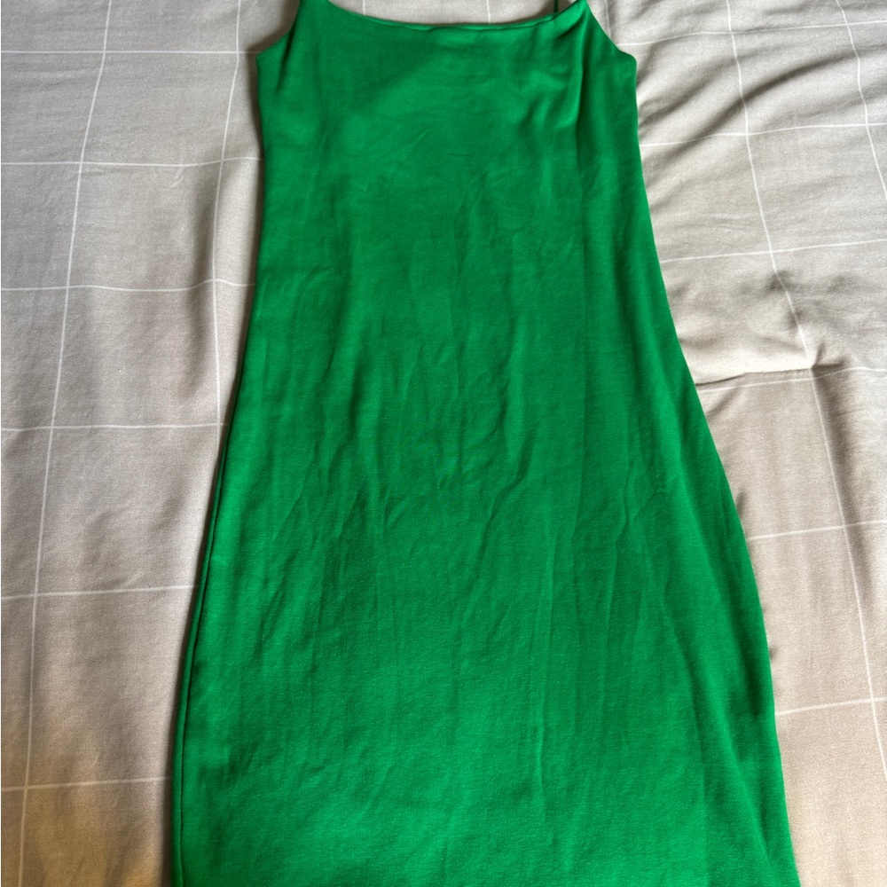 Zara Green Sleeveless Dress